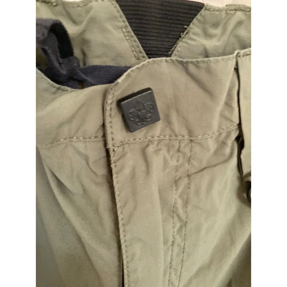 Boy Scouts of America BSA Uniform Set Tan Shirt Youth Large Olive Cargo Shorts